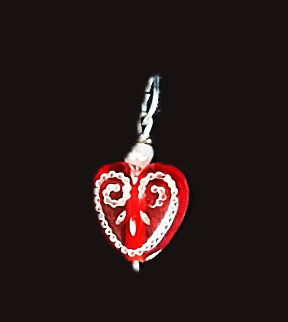 Anhänger Herzrot