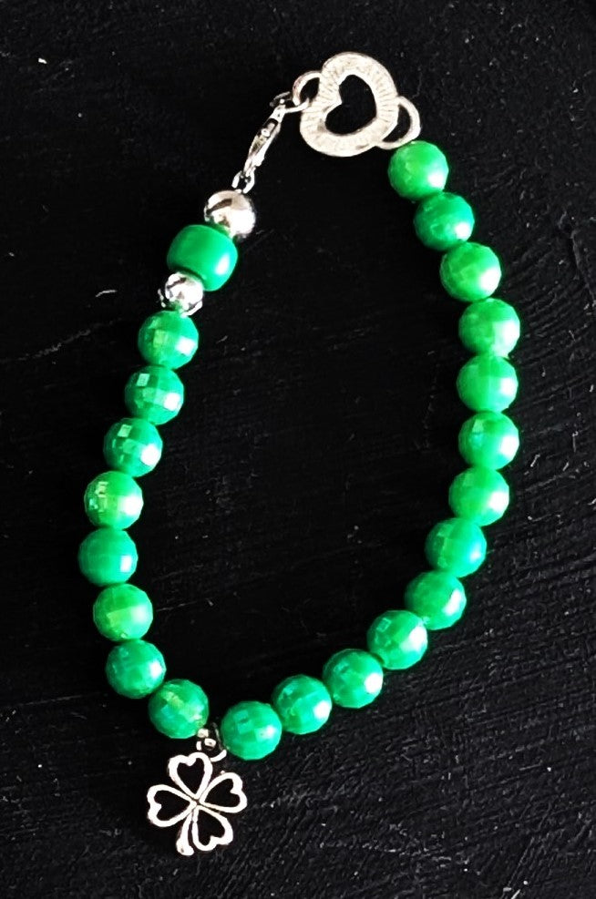Armband grünes Kleeblatt