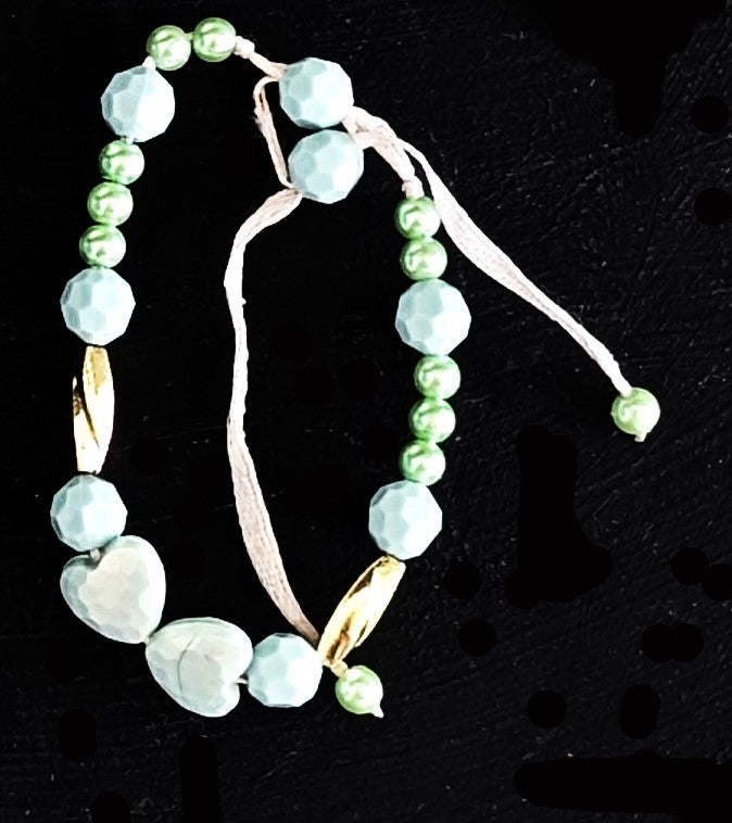 Armband helle Perlen