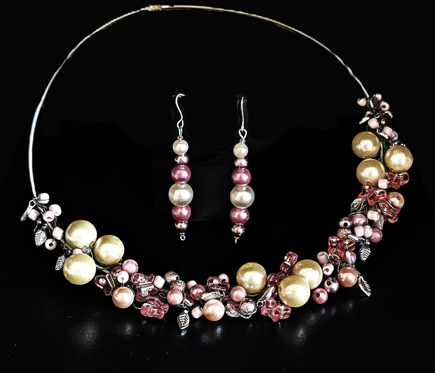 Rosa Sommertraum mit Ohrringen