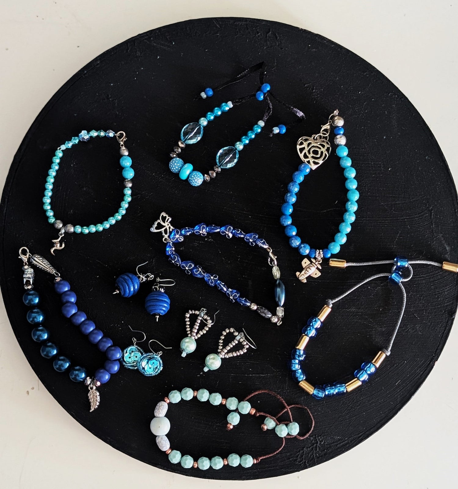 Blaue Kollektion