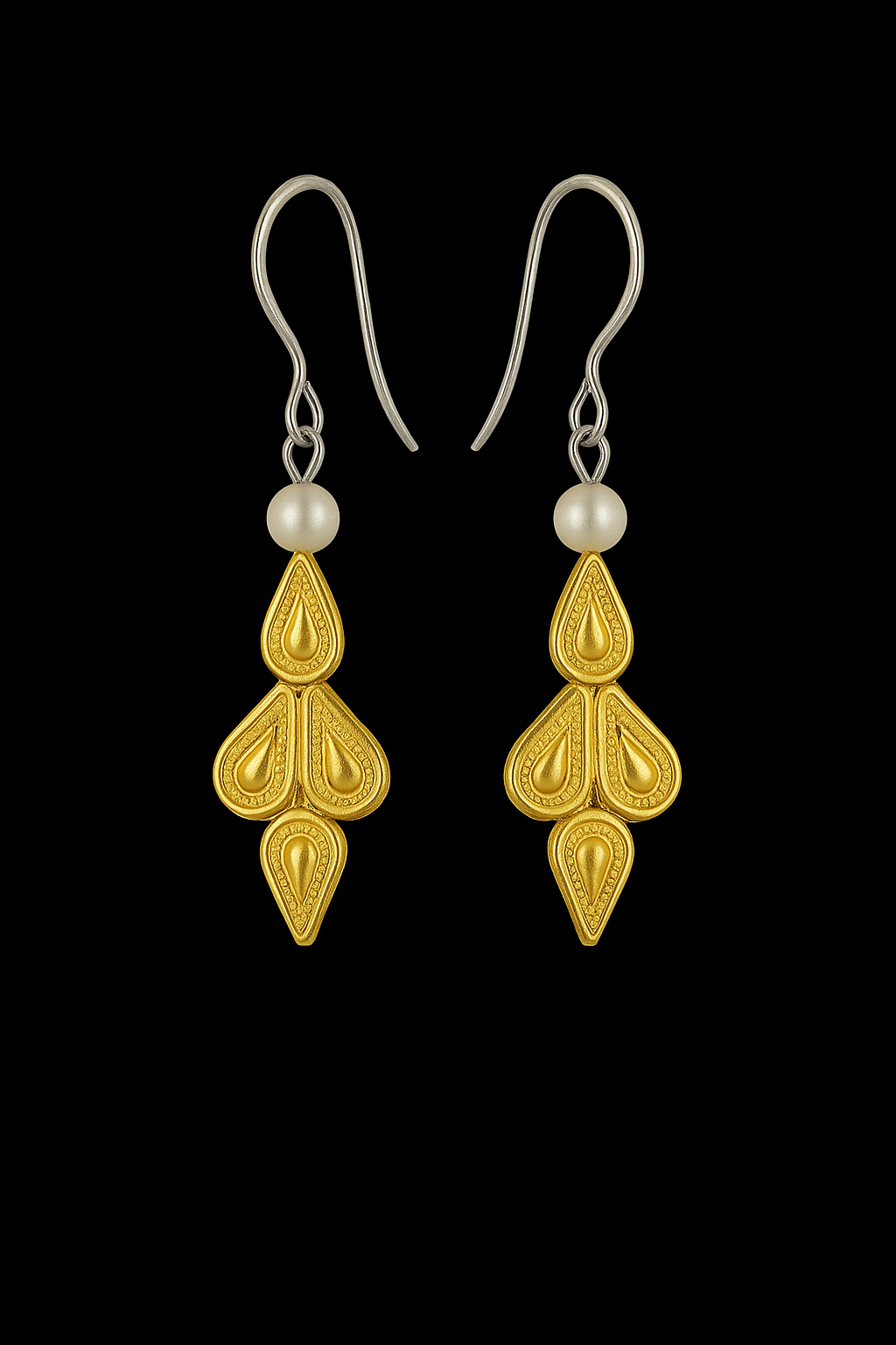 Goldtropfen Ohrringe