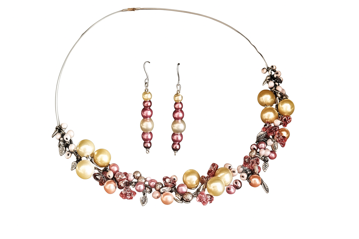 Rosa Sommertraum mit Ohrringen