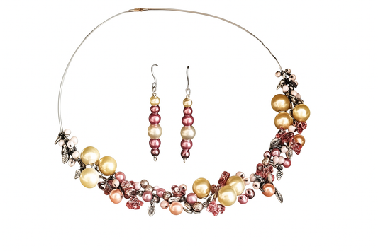 Rosa Sommertraum mit Ohrringen