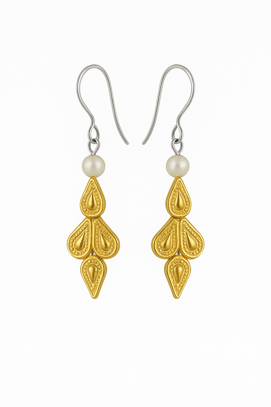 Goldtropfen Ohrringe