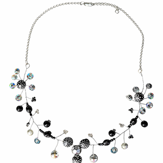 Schwarze Glitzer Kette