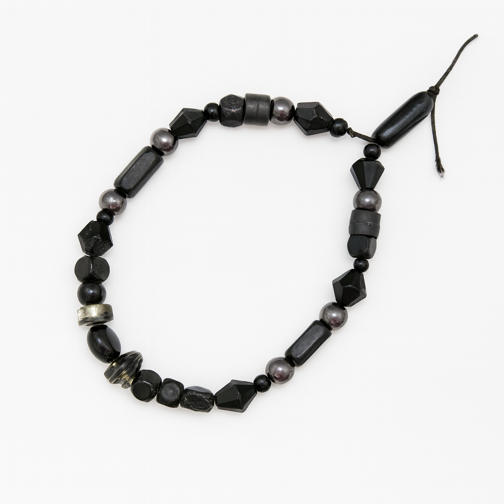 Schwarze Steine Armband