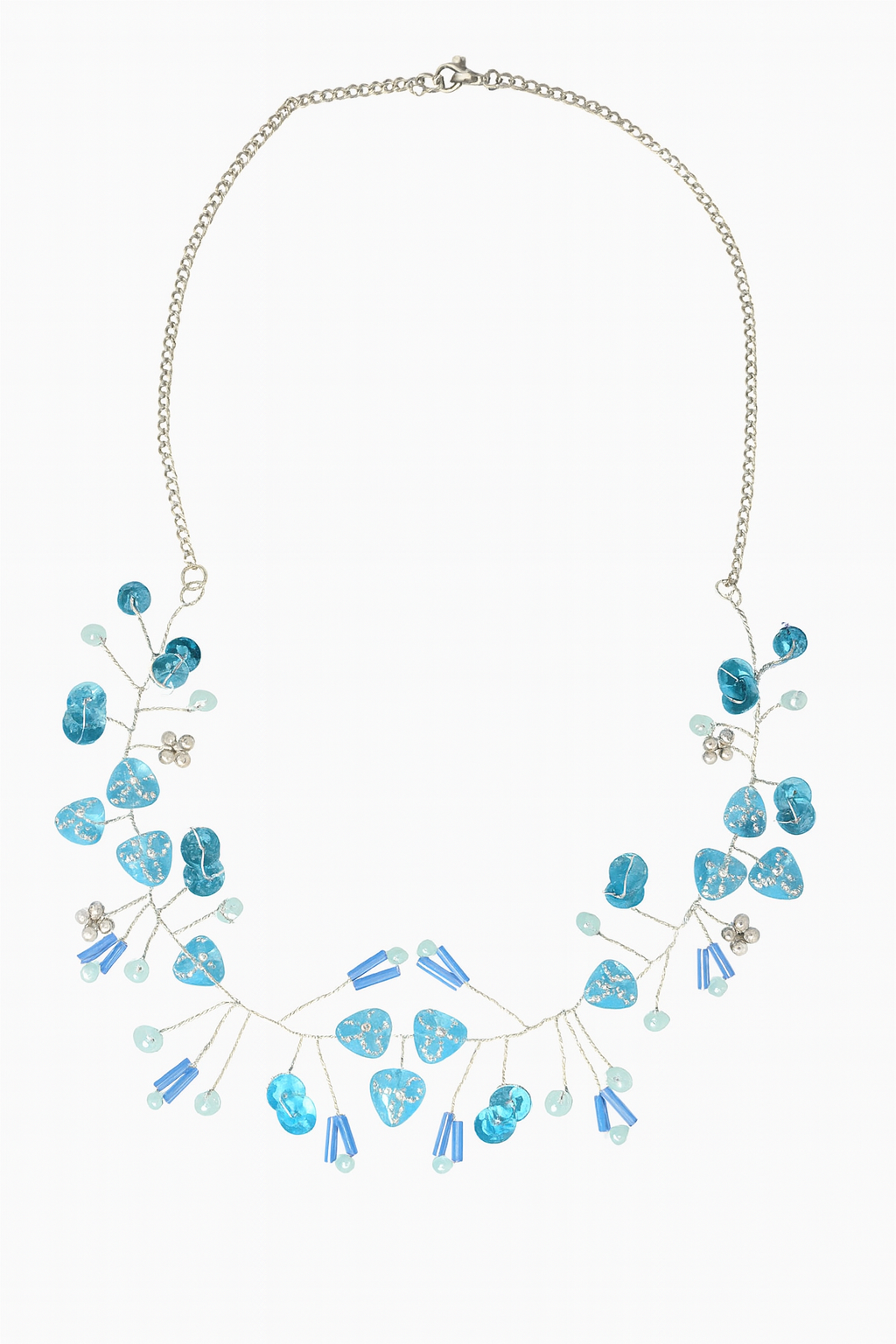 Blaue Perle Halskette