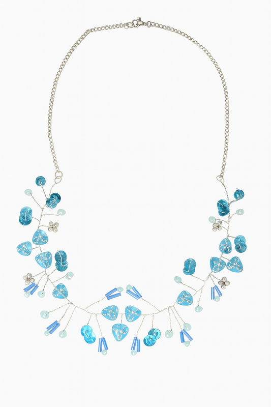 Blaue Perle Halskette